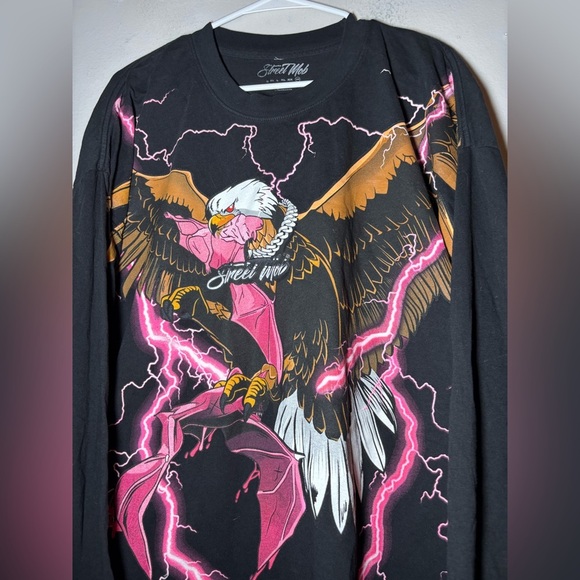 Street Mob Thunder Eagle T-Shirt Chino Pacas Fuerza Regida Que Onda size 3X - Picture 2 of 6